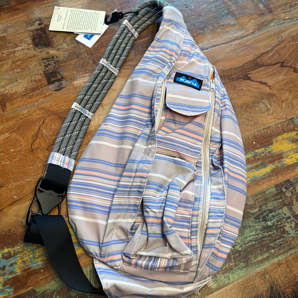NWT Kavu Rope Sack-Simple Stripe